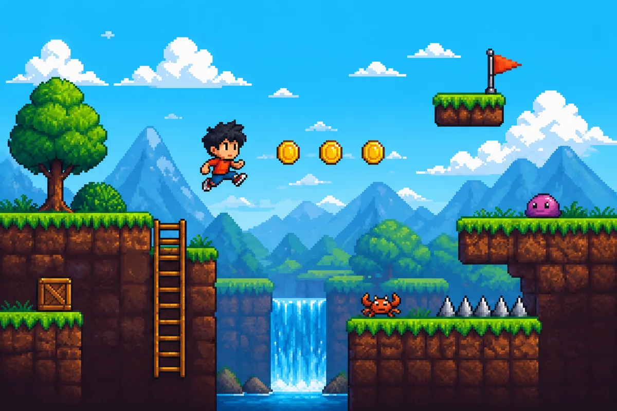 Пример игрового платформера
